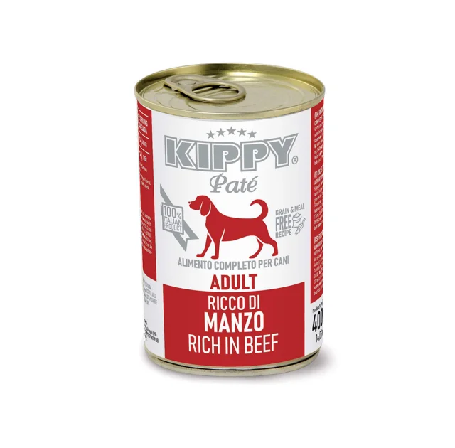 Консервы Kippy Pate Beef Adult для взрослых собак, паштет с говядиной, 400 г