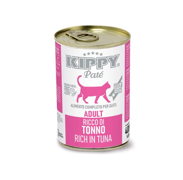 Консервы Kippy Pate Tuna Adult для взрослых котов, паштет с тунцом, 400 г