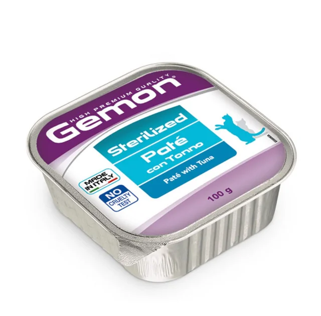 Консервы Gemon Cat Wet Sterilized для стерилизованных кошек, с тунцом, 100 г