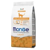 Сухий корм Monge Cat Light для котів схильних до зайвої ваги, з індичкою, 1.5 кг