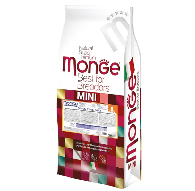 Сухий беззерновий корм Monge Dog Be Wild Gr.Free Mini для собак малих порід, з анчоусом, 17.5 кг