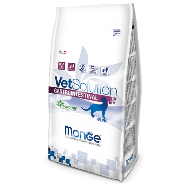 Сухой корм Monge VetSolution Gastrointestinal feline для кошек с проблемами с пищеварением, 400 г