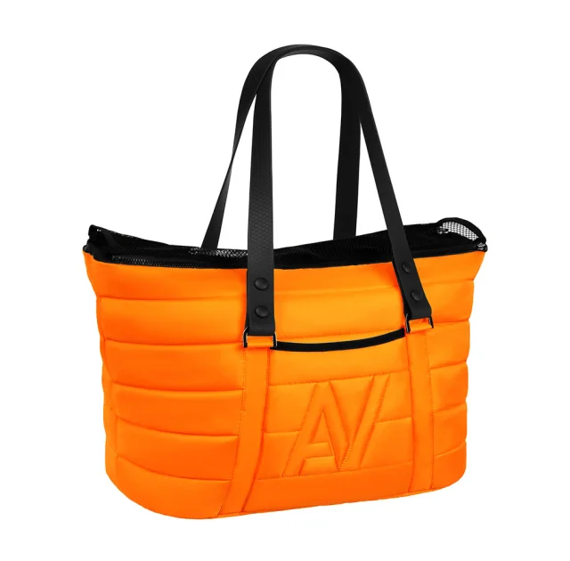 Сумка-переноска AiryVest для кошек и собак мелких пород, нейлон, оранжевый, 38×29×21 см