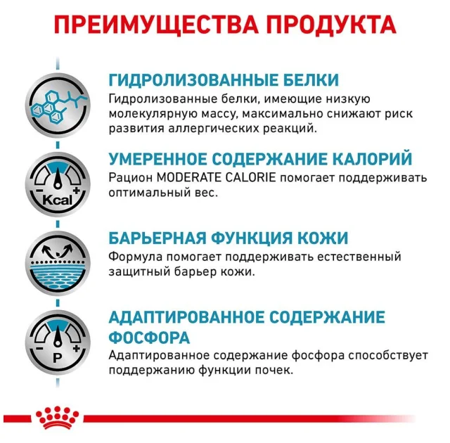 Сухий корм Royal Canin Hypoallergenic Moderate Calorie при харчовій алергії у собак, 1.5 кг