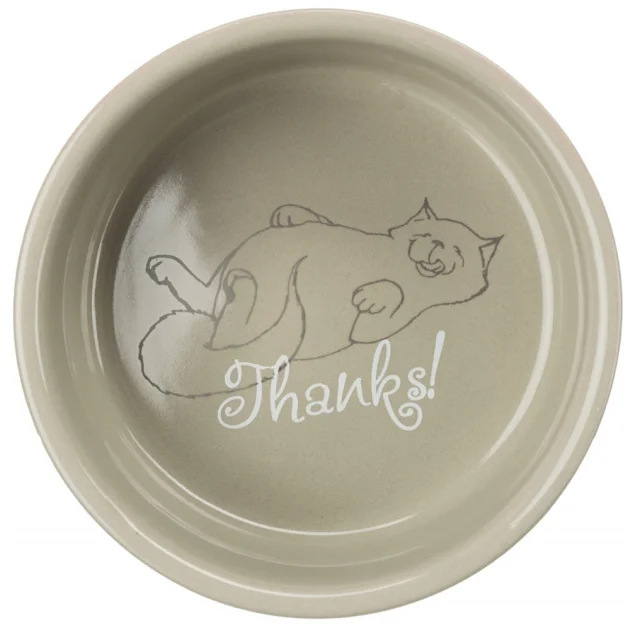 Миска Trixie Thanks for Service для кошек, керамика, 0,3 л/11 см