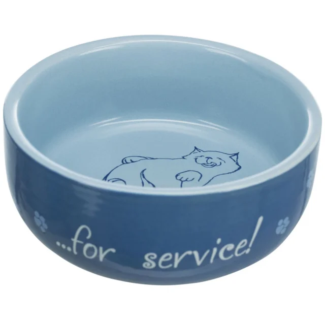 Миска Trixie Thanks for Service для кошек, керамика, 0,3 л/11 см