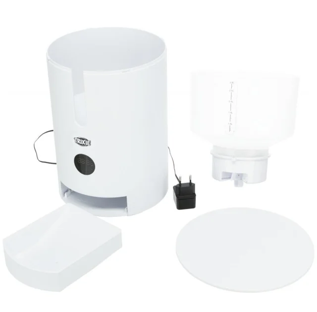 Автоматична годівниця Trixie TX9, 2.8 л, 22 × 28 × 22 см, білий