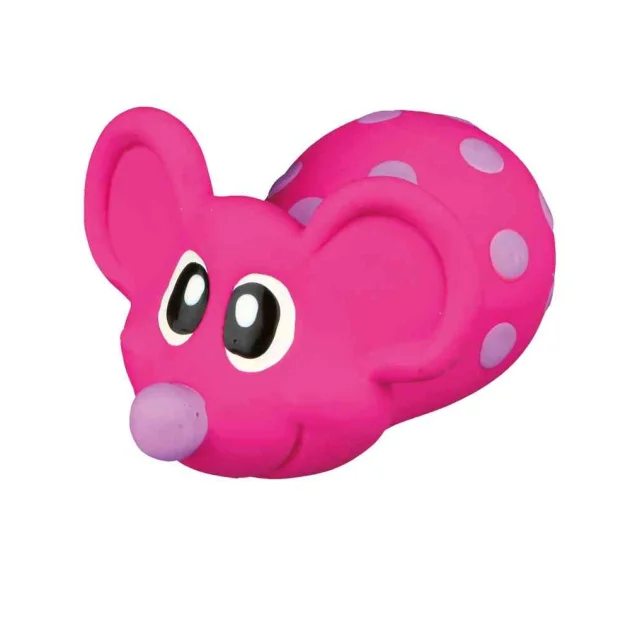 Игрушка Trixie для собак, мышь в горошек, латекс, 8 см