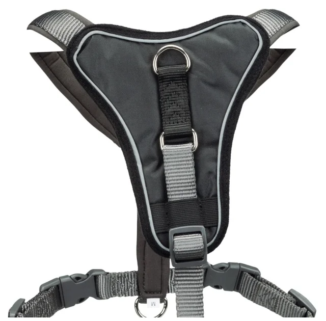 Шлея Trixie Premium Y-Harness для собак, 42-50 см, 15 мм, размер S, графит