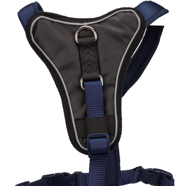 Шлея Trixie Premium Y-Harness для собак, 50-60 см, 15 мм, размер S-M, индиго