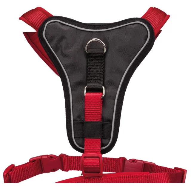 Шлея Trixie Premium Y-Harness для собак, 95-120 см, 25 мм, размер XL-XXL, красный