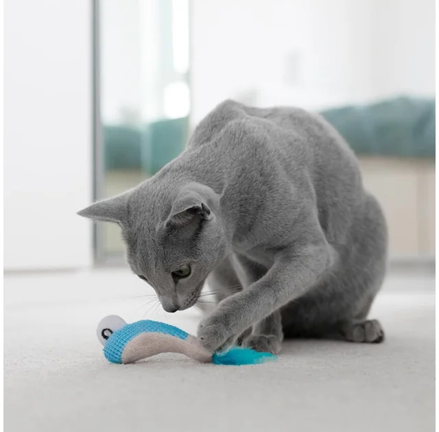 Игрушка для кошек Petstages Dental Креветки с кошачьей мятой, 13 см, 2 шт