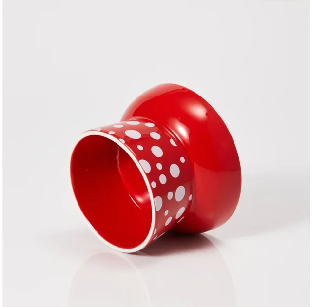 Миска Petkit Polka Dot Bowl керамическая, для собак малых пород и кошек, красная, 120 мл