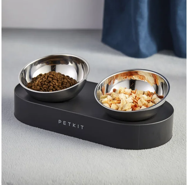 Миски Petkit Fresh Nano Pet Cat One Bowl Stand металлические на подставке, для кошек, чёрные, 480 мл