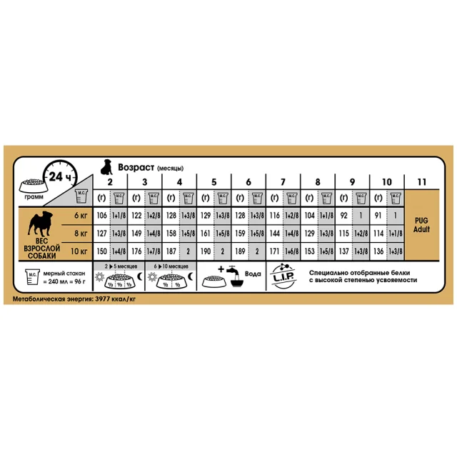 Сухой корм Royal Canin Pug Puppy для щенков мопса до 10 месяцев, 1.5 кг + контейнер в подарок