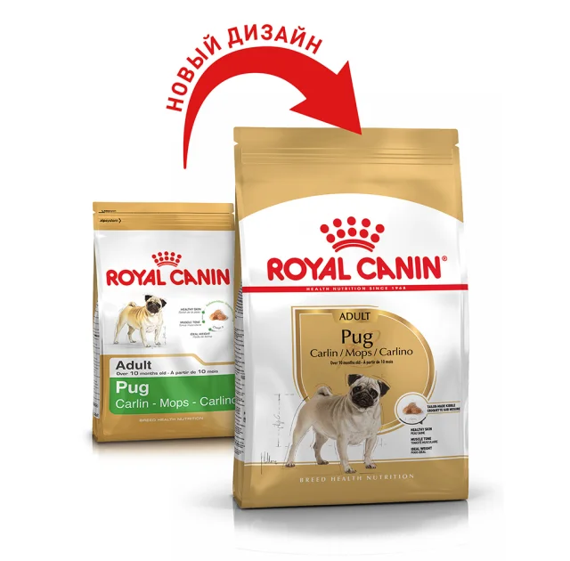 Сухой корм Royal Canin Pug Adult для мопса, 7.5 кг