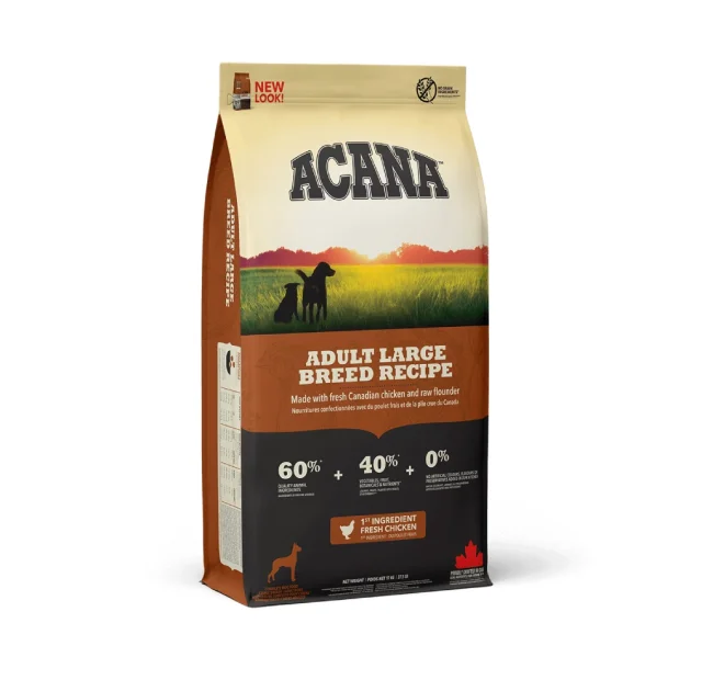 Сухой корм Acana Adult Large Breed для взрослых собак крупных пород, 17 кг