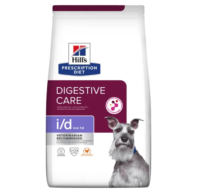 Сухой корм Hill's Prescription Diet i/d Low Fat Canine при нарушении работы ЖКТ для собак, 12 кг