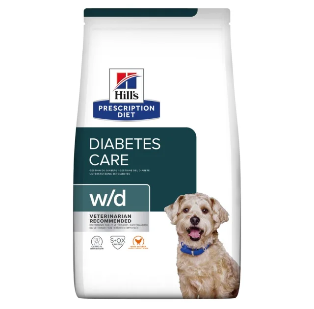Сухой корм Hill's Prescription Diet Canine w/d для собак, с курицей, 1.5 кг