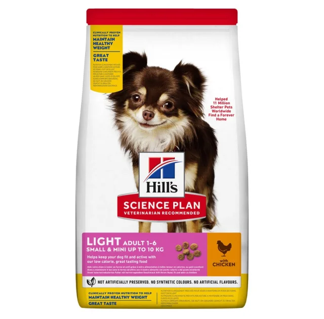 Сухий корм Hill's Science  Plan Adult Light Small & Mini для собак, з куркою, 6 кг
