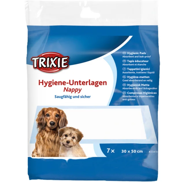 Пелюшки вбираючі Trixie для цуценят, 30×50 см, упаковка 7 шт