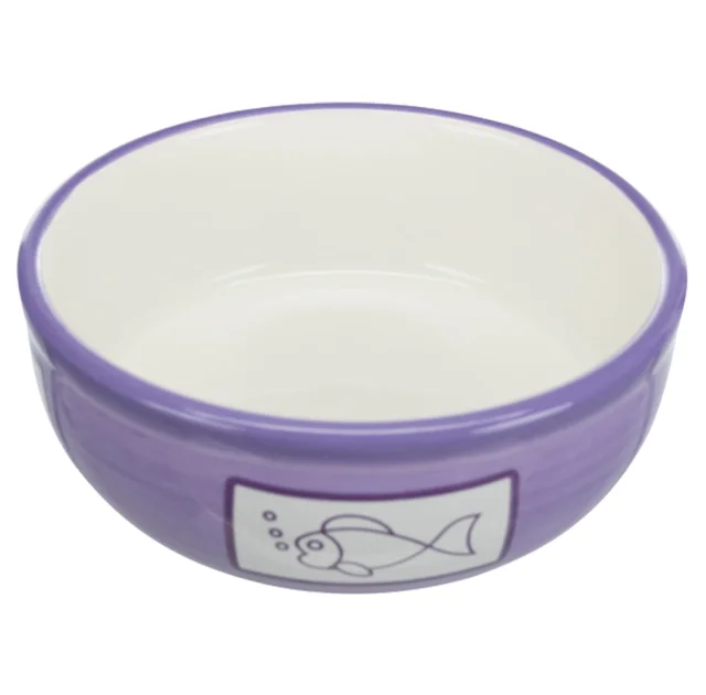 Миска Trixie для кошек, керамика, разноцветная, 0.35 л/13 см