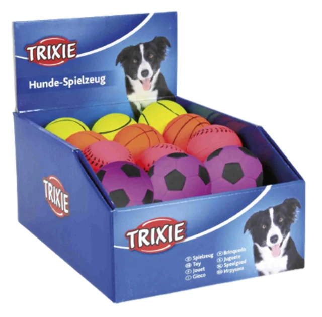 Игрушка Trixie мяч неоновый, для собак, 6 см