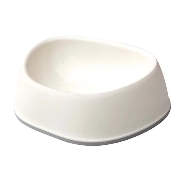Миска Moderna Sensibowl для собак и кошек, пластик, белый, 200 мл, 19,8×15×4.9 см