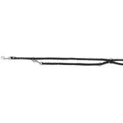 Повідець-перестібка Trixie Cavo Adjustable Lead для собак, плетений, круглий, розмір S-M, 2 м/12 мм, чорний/графіт