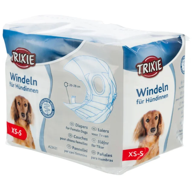 Памперсы Trixie для собак (сук), размер XS-S, 12 шт