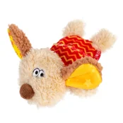 М'яка іграшка GiGwi Plush, плюшевий песик, з пищалкою, текстиль, 13 см