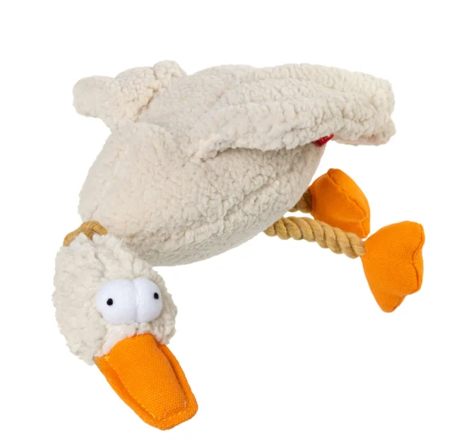 Іграшка GiGwi Catch & fetch, для собак, качка з пищалкою, текстиль, 36 см