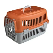 Переноска AnimAll CNR-102 для котів і собак, сіро-помаранчева, 48.5×32.5×32.5 см