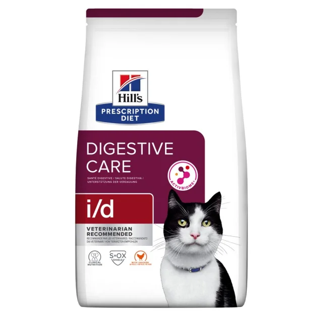 Сухой корм Hill's Feline I/D для котов, при заболеваниях желудочно-кишечного тракта, AB+, 1.5 кг
