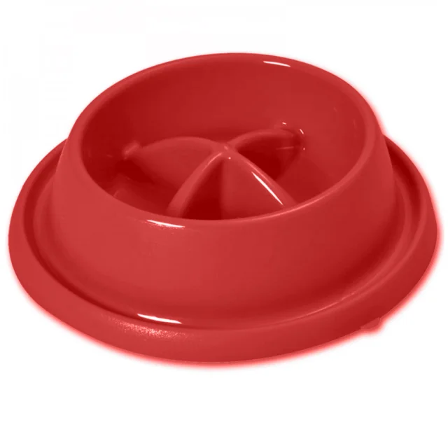 Миска Georplast Adagio Small для собак, пластик, 21.5×20.5×5.5 см, красная