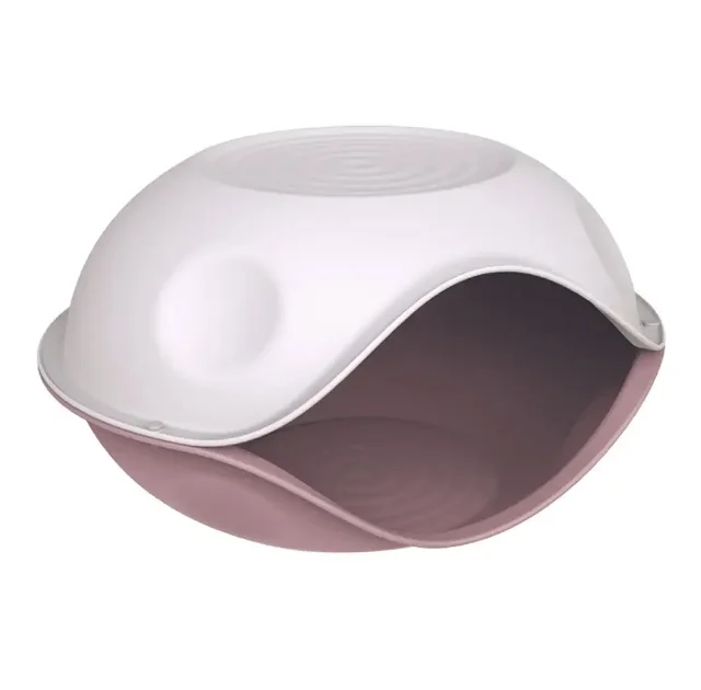 Будиночок-печера Georplast Duck Plain для котів і собак, 57×48 ×32 см, рожевий