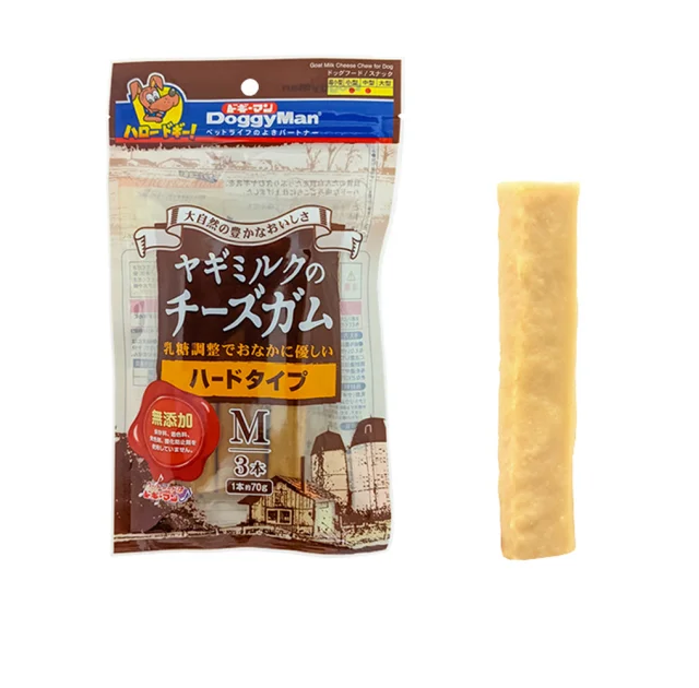 Лакомство DoggyMan Goat Milk cheese, палочка с козьим сыром, для собак, M, 3 шт, 13 см, 210 г