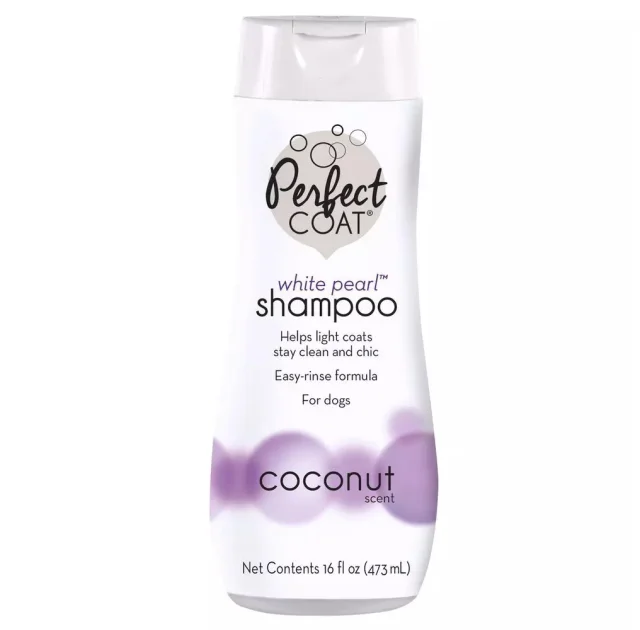 Шампунь 8in1 Perfect Coat White Pearl Shampoo для собак с белой шерстью, с кокосом, 473 мл