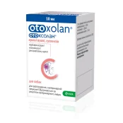 Вушні краплі KRKA Отоксолан для лікування отиту у собак, 10 мл