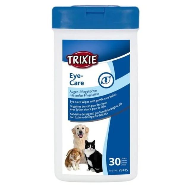 Салфетки Trixie Eye-Care для ухода за глазами животных, 30 шт