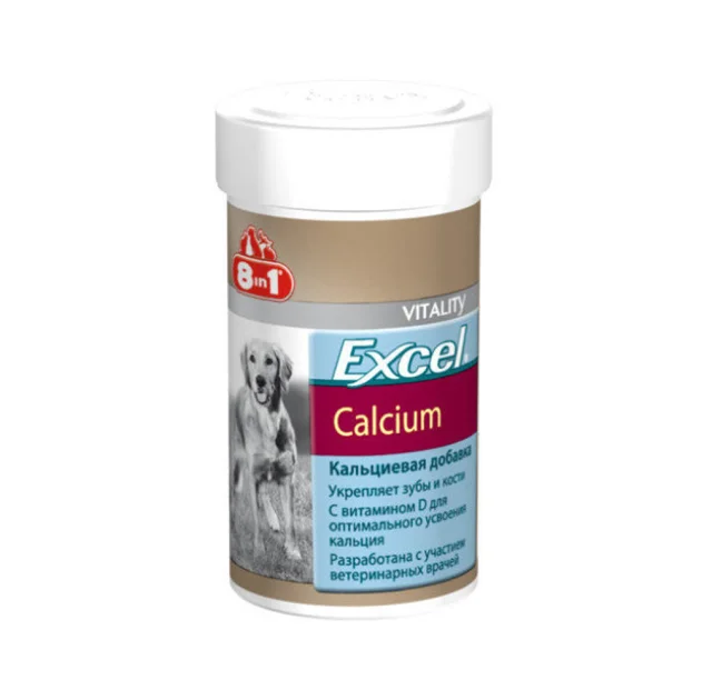 Вітаміни 8 in 1 Excel Calcium із кальцієм для собак, 880 таблеток