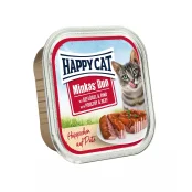 Консервы Happy Cat Duo Geflugel&Rind для кошек, паштет в соусе с птицей и говядиной, 100 г