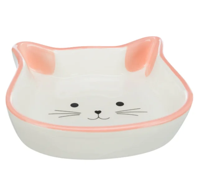 Миска Trixie в форме кошачьей головы для кошек, керамика, 0,25 л/12 см