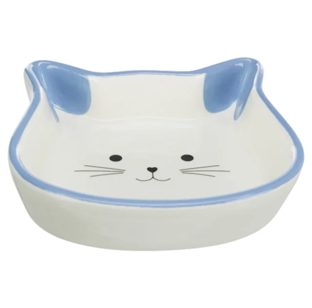 Миска Trixie в форме кошачьей головы для кошек, керамика, 0,25 л/12 см