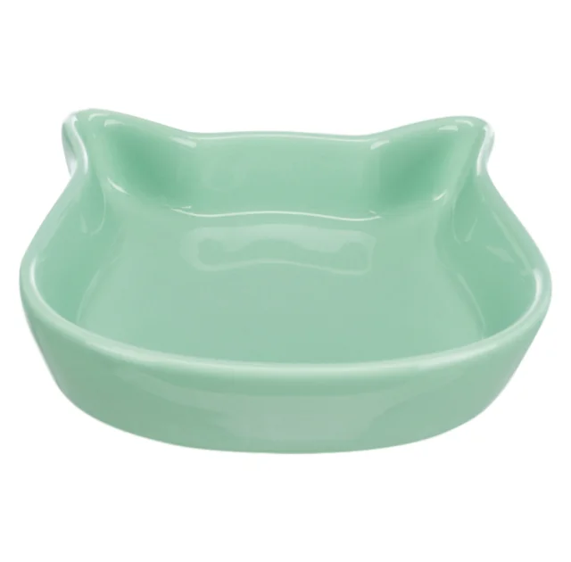 Миска Trixie в форме кошачьей головы для кошек, керамика, 0,25 l/12 см