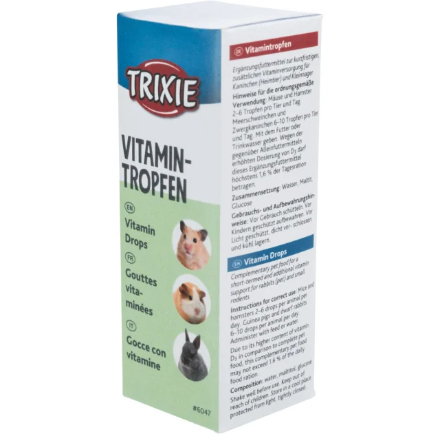 Витамины Trixie Vitamin Drops, для грызунов, 15 мл