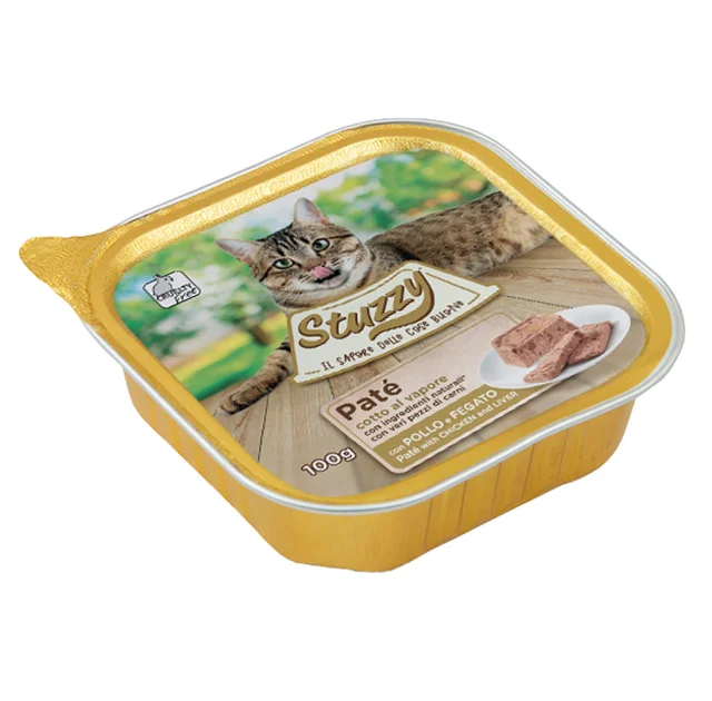 Влажный корм Mister Stuzzy Cat Chicken Liver с печенью для кошек, паштет, 100 г