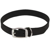 Шкіряний нашийник Coastal Circle T Leather Town для собак, чорний, 2.5×60 см
