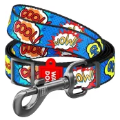 Поводок WAUDOG Nylon для собак, ВАУ, ширина 20 мм, длинна 152-183 см