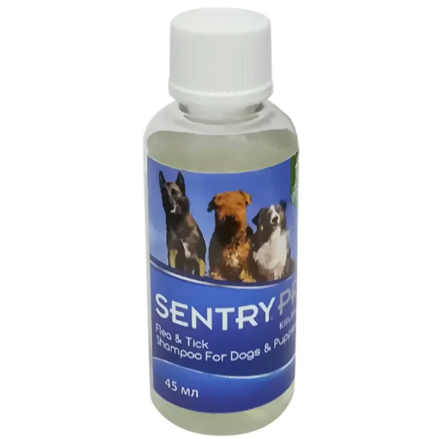 Шампунь Sentry Pro Green Tea & Ginger от блох и клещей, для собак, 45 мл